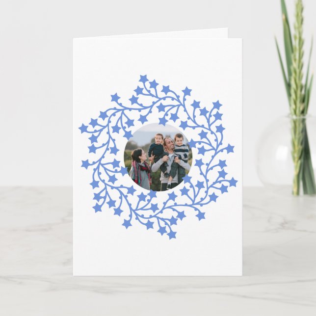 Foto Star Wreath Skandinavien Karte (Vorderseite)
