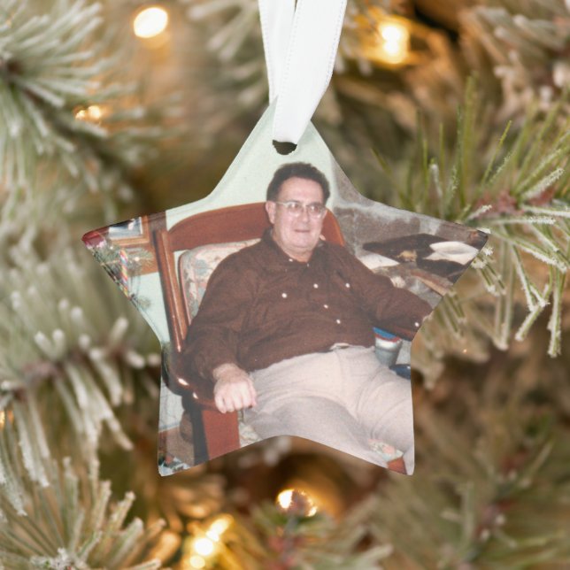 Foto Sterne in der Himmel Erinnerung Acrylic Ornament (Baum)