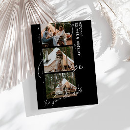 Foto Strip Trendy Modernes Foto Hochzeit Save The Date
