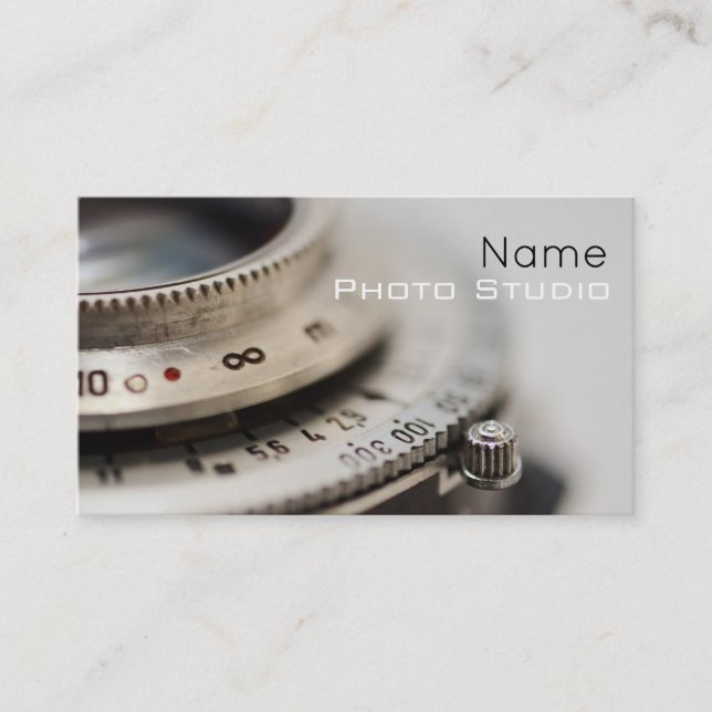 Foto Studio Business Card Visitenkarte (Vorderseite)