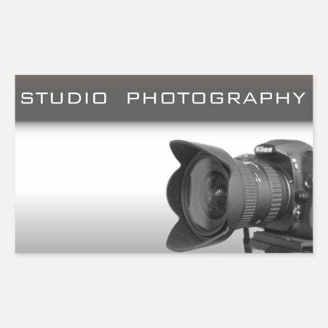 Foto Studio Rechteckiger Aufkleber (Vorderseite)