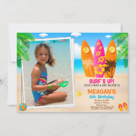 Foto Surfen Geburtstagseinladung Surft Party Einladung