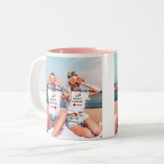 Foto-Tasse 'Bester Freund für immer' Zweifarbige Tasse