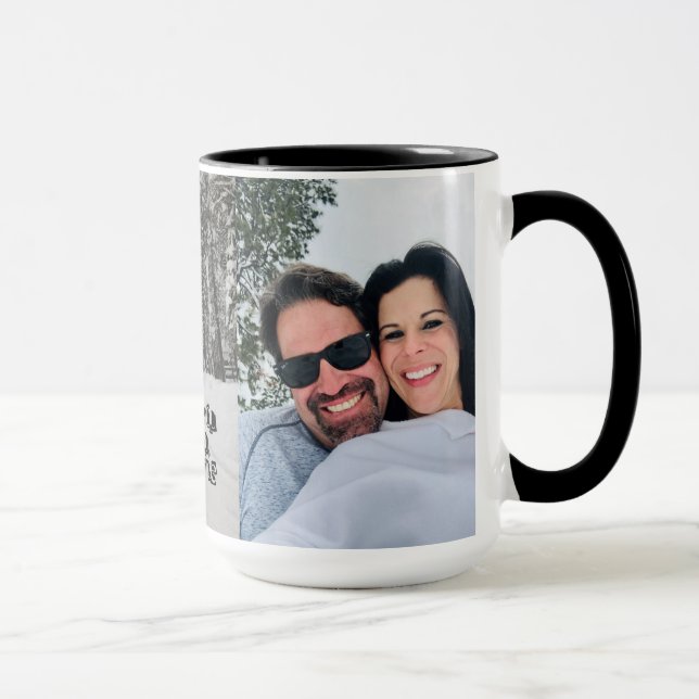 Foto-Tasse der Gewohnheits-15oz (addieren Sie Tasse (Rechts)