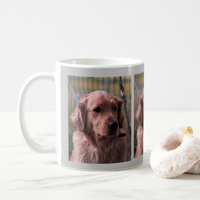 Foto-Tasse eigene Bilder hinzufügen Kaffeetasse (Mit Donut)