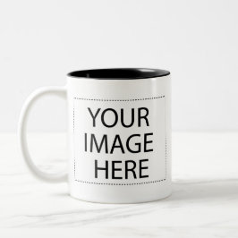 Foto-Tasse - Schwarzweißvorlage mit 11oz Zweifarbige Tasse