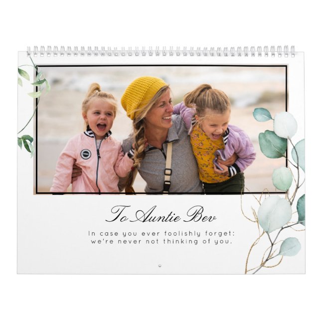 Foto Template Greenery Auntie ID931 Kalender (Titelbild)