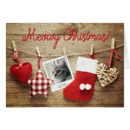 Foto Template Meowy Weihnachten! Karte
