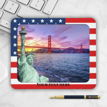 Foto Template USA Statue of Liberty Mouse Pad