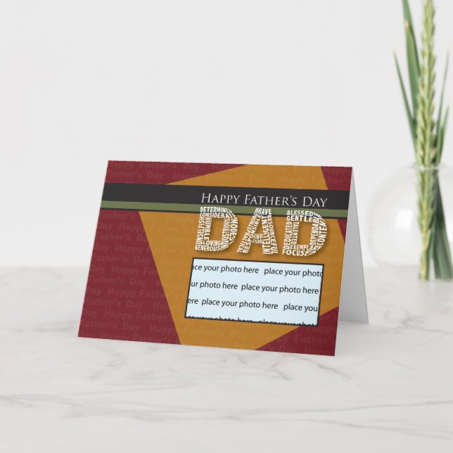 Foto Template Vatertagskarte Karte (Vorderseite)