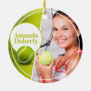 Foto Tennis Sport Keramik Ornament