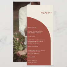 Foto Terracotta Arch Modernes Menü für Hochzeiten