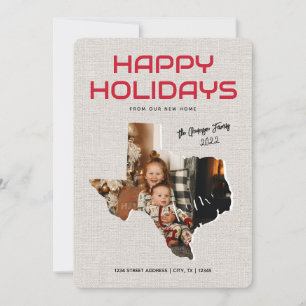 Foto Texas Moving Ankündigung glückliche Ferien