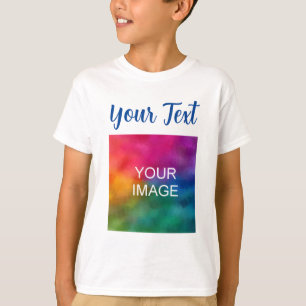 Foto Text Kids Boys Skripttypografie T-Shirt