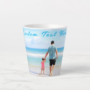 Foto-Text-Latte-Tasse der Familie mit benutzerdefi Milchtasse