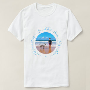Foto Text T - Shirt mit benutzerdefiniertem Text