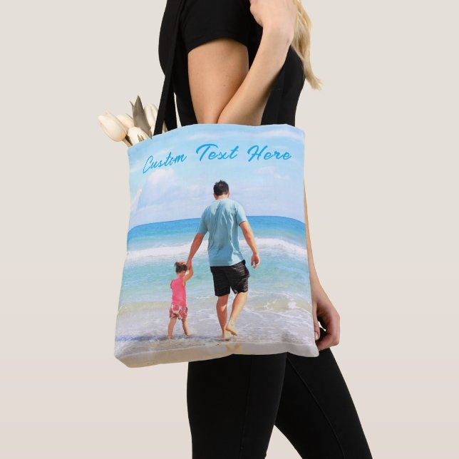 Foto Text Totbeutel für Ihre Fotos Vater Tasche (Von Nahem)
