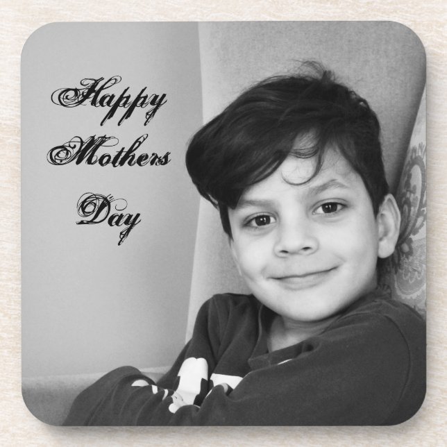 Foto-Textvorlage Mütter Tag Getränkeuntersetzer (Vorderseite)