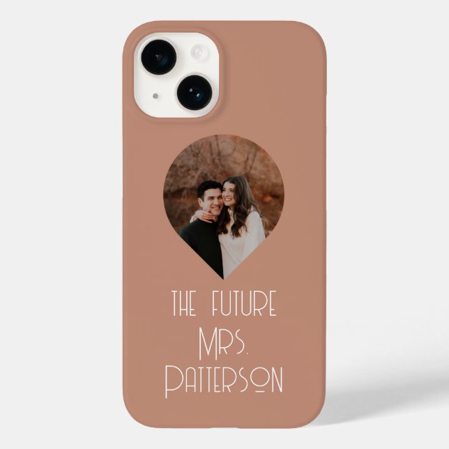 Foto The Future Mrs Modern Bride Script Name Case-Mate iPhone 14 Hülle (Rückseite)
