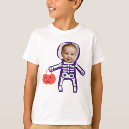 Foto Trick oder behandeln Skelett Halloween T-Shirt