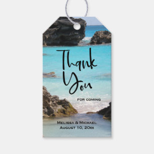 Foto Tropical Island Coast & Sea - Geschenk-Tag Geschenkanhänger