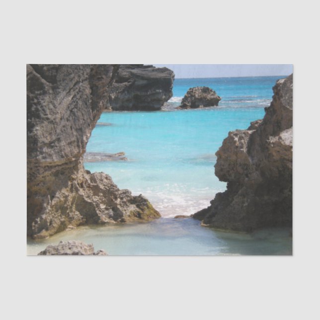 Foto Tropical Island Coast & Sea Seidenpapier (Vorderseite)