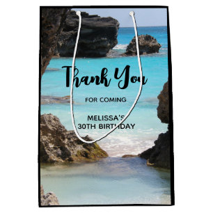 Foto Tropical Island Coast & Sea Vielen Dank Mittlere Geschenktüte