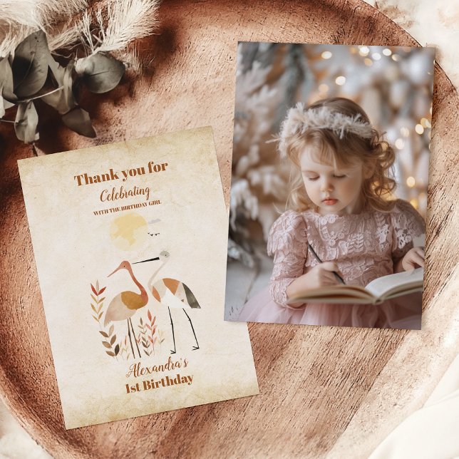 Foto Tropical Safari Wilde Jungle Tiere Dankeskarte (Von Creator hochgeladen)