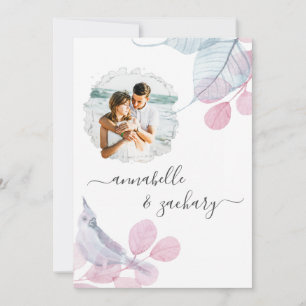 *~* FOTO UAWG + QR AR6 Blätter Wedding Inv Einladung