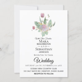 *~* Foto - UAWG - QR ROSE BOUQUET AR12 Hochzeit Einladung