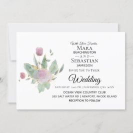 *~* Foto UAWG - QR ROSE BOUQUET Wedding AR12 Einladung