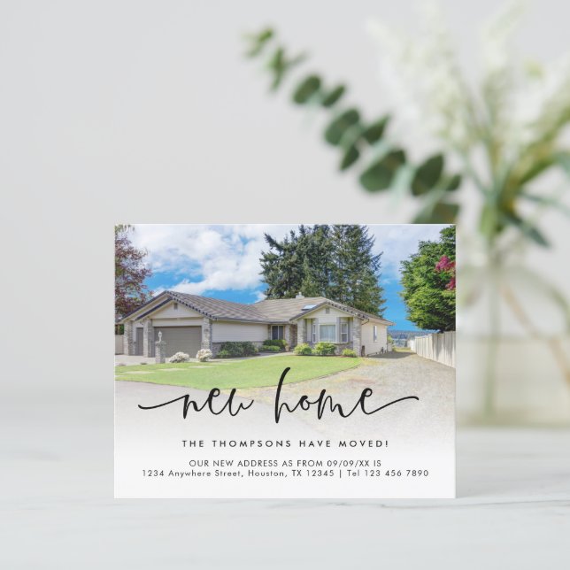 Foto überlagern Skript Neue Zuhause-Adresse (Stehend Vorderseite)