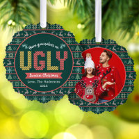 Foto Ugly Sweater Christmas Nordic Green Holiday