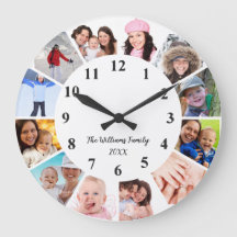 Foto-Uhr für benutzerdefinierte Familie - Personal