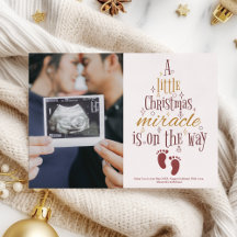 Foto Ultrasound Weihnachtsschwangerschaft Ankündig