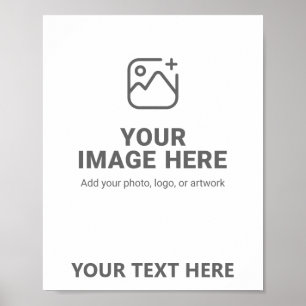 Foto- und benutzerdefiniertes Nachrichtendesign Poster