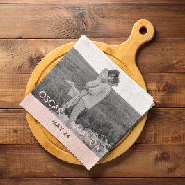 Foto- und Familienpreisgeschenk für moderne Mehrfa Geschirrtuch