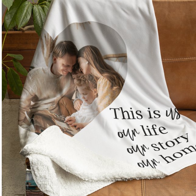 Foto- und Familienpreisgeschenk für moderne Paare Sherpadecke (Von Creator hochgeladen)