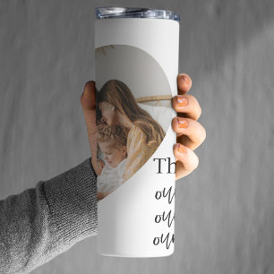 Foto- und Familienpreisgeschenk für moderne Paare Thermosbecher