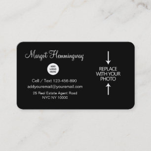 Foto und Logo-wirkliches Anwesen Businesscards Visitenkarte