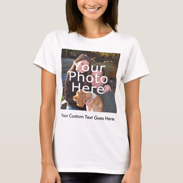 Foto und Meldung - T - Shirt von Frauen (Vorderseite)