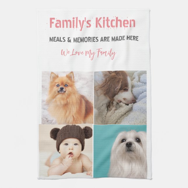 Foto und moderne Typografie Küchentücher (Vertikal)