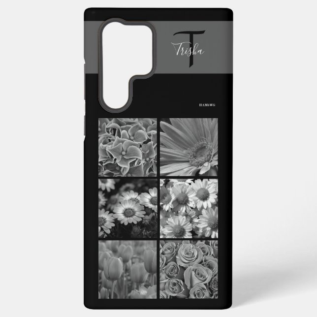 Foto und Monogram Handy Fall HAMbyWG Samsung Galaxy Hülle (Rückseite)