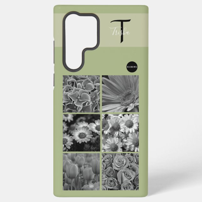 Foto und Monogram Handy Fall HAMbyWG Samsung Galaxy Hülle (Rückseite)