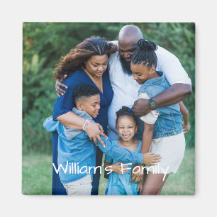 Foto und Name der benutzerdefinierten Familie Magnet