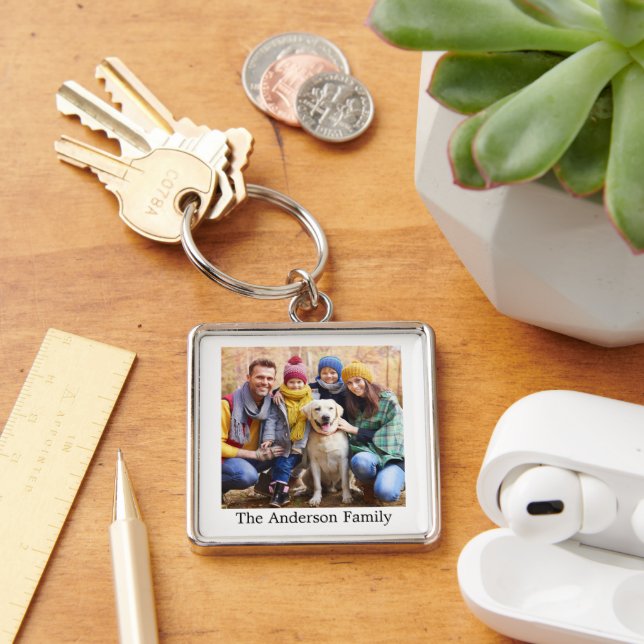 Foto und Name der Familie Schlüsselanhänger (Schreibtisch)