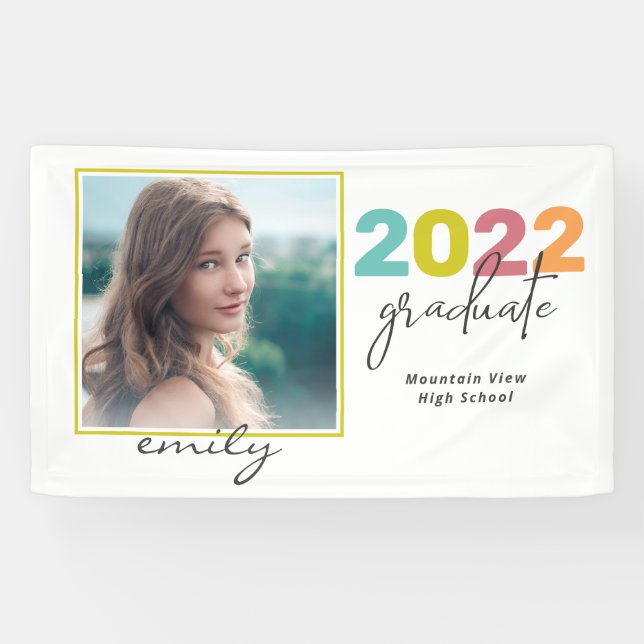 Foto und Name der Graduate Banner (Horizontal)