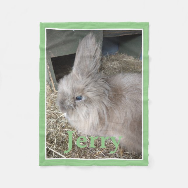 Foto und Name des Käsels "Sage Green House" Fleecedecke (Vorderseite)