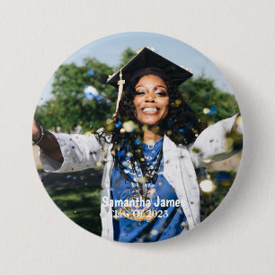 Foto und Name des personalisierten Abschlusses Button
