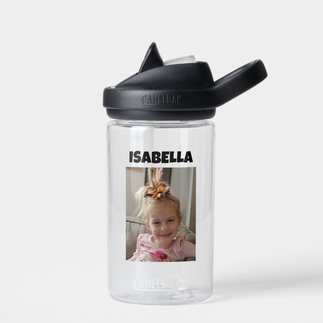 Foto und Name des personalisierten Kindes Trinkflasche (Links)